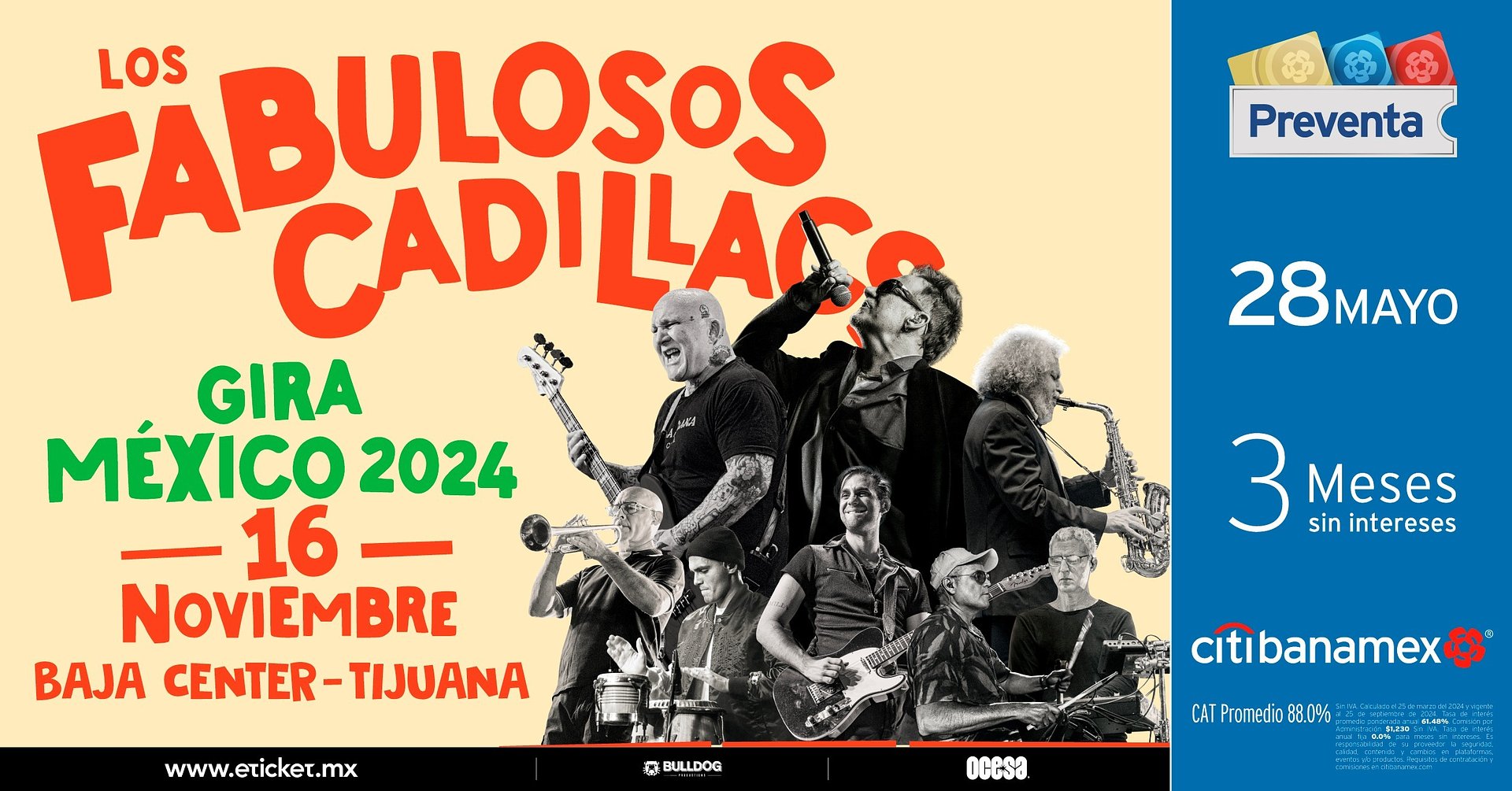 Los Fabulosos Cadillacs llevan su gira hasta Tijuana