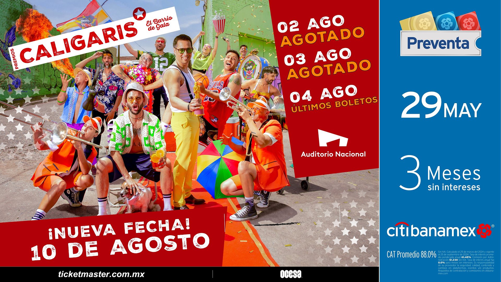 Los Caligaris suman una nueva fecha en el Auditorio Nacional