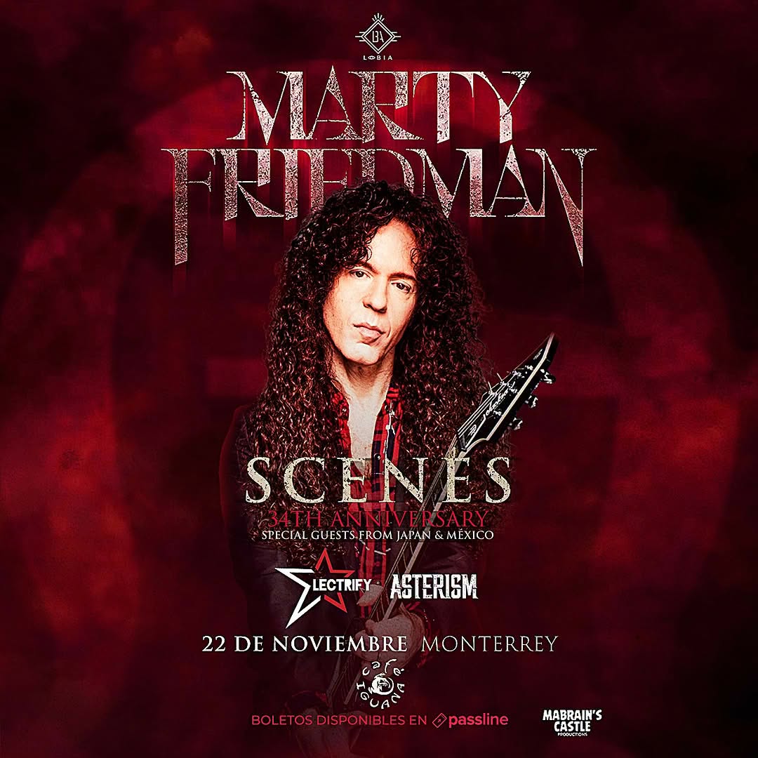 LOBIA PRESENTA A LA LEYENDA MARTY FRIEDMAN EN MONTERREY