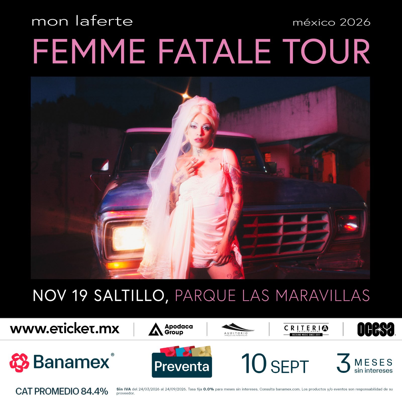 Flores, tequila y desamor: Mon Laferte bordará una noche de pura poesía en Saltillo